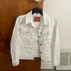 Levi’s White Denim Jacket Small